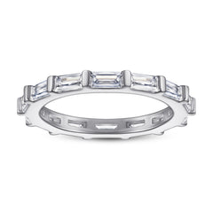 925 Silver Princess Cut Full Eternity Ring