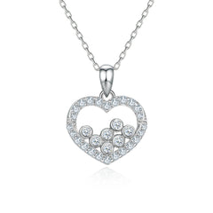 S925 Silver Heart pendant Necklace