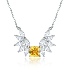 S925 Silver Angel Wing Pendant Necklace