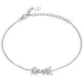S925 Star Bracelet - Trendy Silver Jewelry