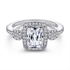 925 Silver Art Deco CZ Statement Ring