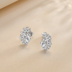 925 Silver Teardrop Zircon Earrings