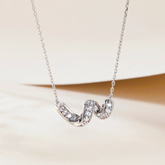 S925 Silver Initial Letter Necklace