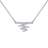 S925 Silver Designer Letter Choker Necklace