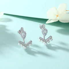 925 Silver Teardrop Shell Pearl