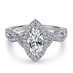 925 Silver Marquise Cut 1ct Solitaire Ring