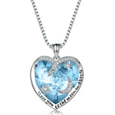 S925 Silver Emerald Heart Pendant Necklace