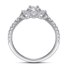 Sterling Silver CZ Eternity Band - 4-Prong Design