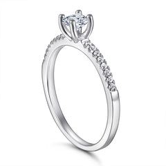 0.5ct Diamond Ring - Minimalist Solitaire