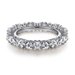 925 Silver Full Circle Heart CZ Ring