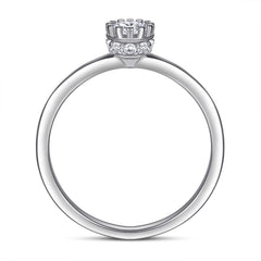 925 Silver Floral Wedding Band