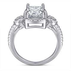 925 Silver Art Deco CZ Statement Ring