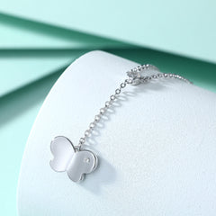 S925 Silver Butterfly Tassel Necklace