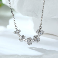 S925 Silver Circle Choker Necklace
