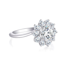 925 Silver Floral Wedding Band