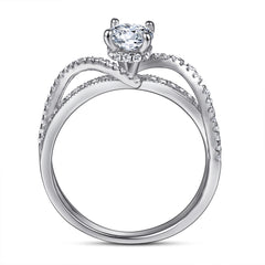 925 Silver Tri-Braided Design Ring