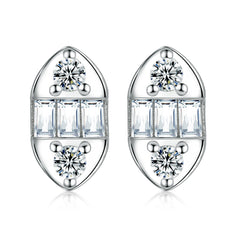 925 Silver Oval Minimalist Studs
