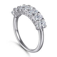 925 Silver Full Pavé Birthstone Ring