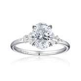 925 Silver 2ct Oval Solitaire Ring