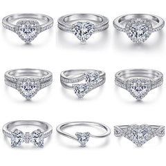 925 Silver Multi type CZ Ring