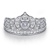 925 Silver Crown Design Ring