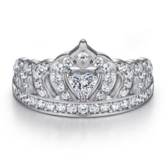925 Silver Crown Design Ring