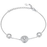 S925 Time Dial Bracelet - Luxe Silver Jewelry