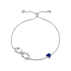 S925 Crystal Bow Bracelet - Luxe Jewelry