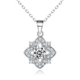 S925 Silver Star Clover Necklace