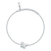 S925 Bow Butterfly Bracelet - Trendy Silver Jewelry