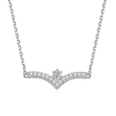 S925 Silver V-Shaped Star Choker Necklace