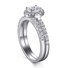 S925 Sterling Silver Zirconia Stackable Ring Set
