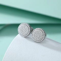 S925 Silver Full Cut Zircon Studs