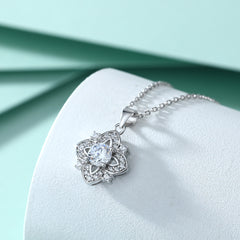S925 Silver Star Clover Necklace