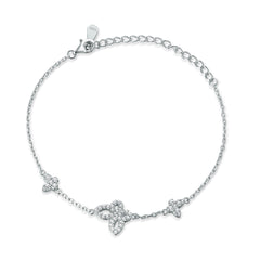 S925 Butterfly CZ Bracelet - Luxe Fairy Jewelry