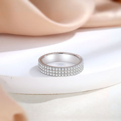 925 Silver Starry Full Eternity Band