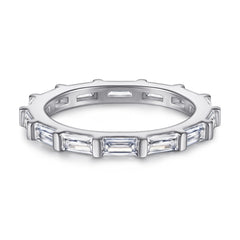 925 Silver Princess Cut Full Eternity Ring