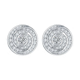 S925 CZ Stud Earrings - Luxe Silver Jewelry