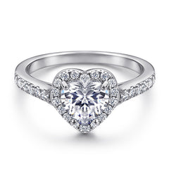 Dainty CZ Heart Ring - S925 Sterling Silver