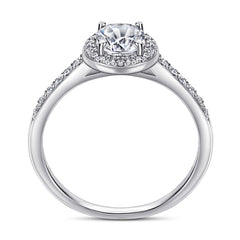 S925 Oval CZ Engagement Ring - Cartier Style
