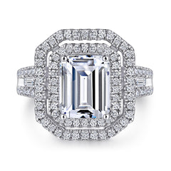 925 Silver Princess Cut Solitaire Ring