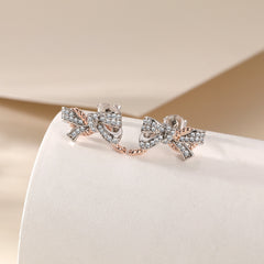 S925 Silver Bow Stud Earrings