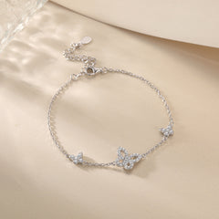 S925 Butterfly CZ Bracelet - Luxe Fairy Jewelry