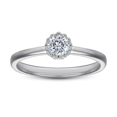 925 Silver Floral Wedding Band