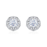 S925 CZ Stud Earrings - Luxe Silver Jewelry