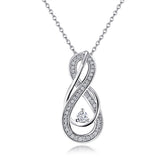 S925 Silver Infinity 8 Pendant Necklace