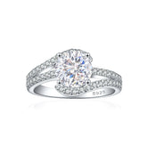 925 Silver 2ct Premium Ice Cut Ring