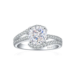 925 Silver 2ct Premium Ice Cut Ring
