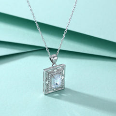 S925 Silver Octagram Dreamcatcher Necklace