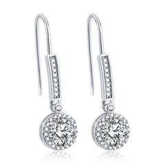 925 Silver Zirconia Drop Earrings